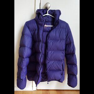 Women's Joe Fresh Packable Purple Puffer Jacket Size Large